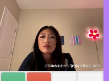 Premium – Sexy Asian On Snapchat Webcam Rubs Her Pussy x1menace – frame at 1m34s